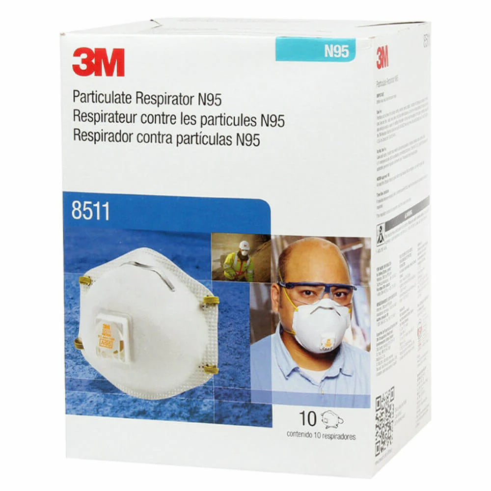 3M Canada 8511 N95 Respirator Mask Box of 10