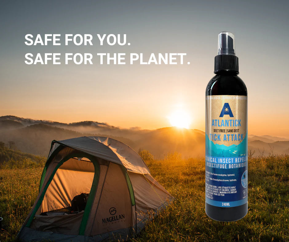 Puregard Atlantick Insect and Tick Repellent - 100% Botanical - Safe for Humans and Dogs - Made in Canada