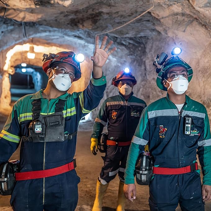 mining workplace workers wearing comfortable rugged niosh n95 in canada